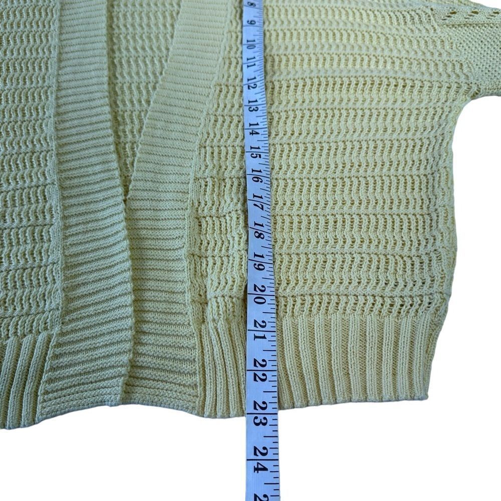 Wild Fable Butter Yellow Knit Open Front Oversized Cardigan, Small - Picture 10 of 12